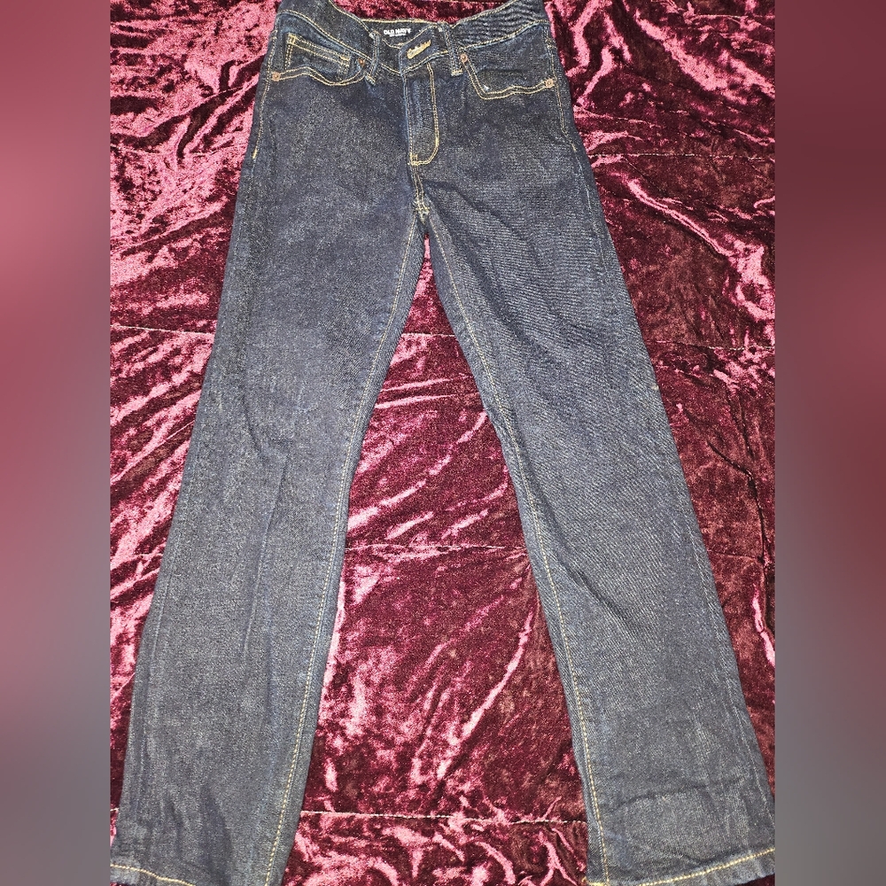 Old Navy Boys Dark Blue Straight Jeans Size 12